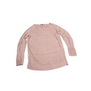 J.Crew 100% Linen Sweater Women's Medium Pink Long Sleeve Lightweight